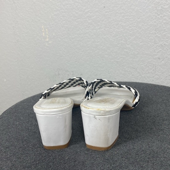 Andrew Stevens black and white heeled sandals - Picture 4 of 7